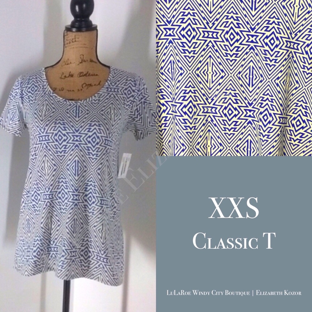 LuLaRoe Classic T XXS Fits Size 0-4 New With Tags Awesome Coverage with Leggings